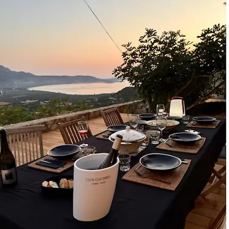 Cappella - Maison Corse De Charme Avec Piscine Privee Et Vue Panoramique Sur La Baie De Calvi